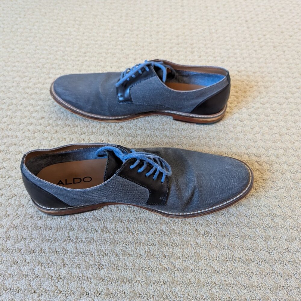 Aldo Men's Canvass Oxford Shoe - Size 11 - Picture 4 of 6
